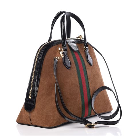 gucci suede ophidia medium top handle bag brown with box|gucci ophidia bag vintage.